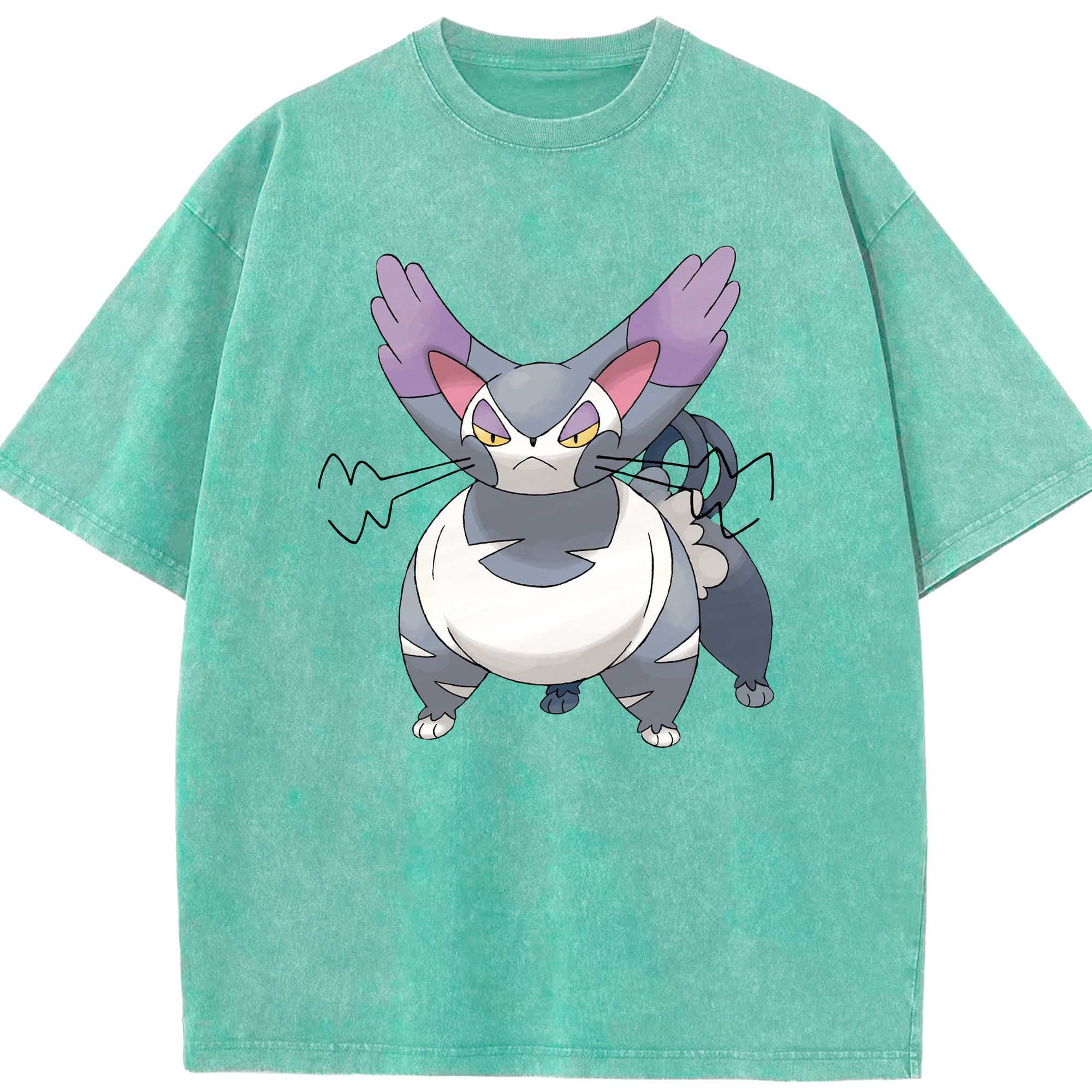 （画像用） ポケットモンスター Pokémon 綿100% ヴィンテージ風 半袖Tシャツ（フロントプリント）